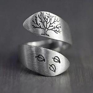 Tree of Life Engraved Ring